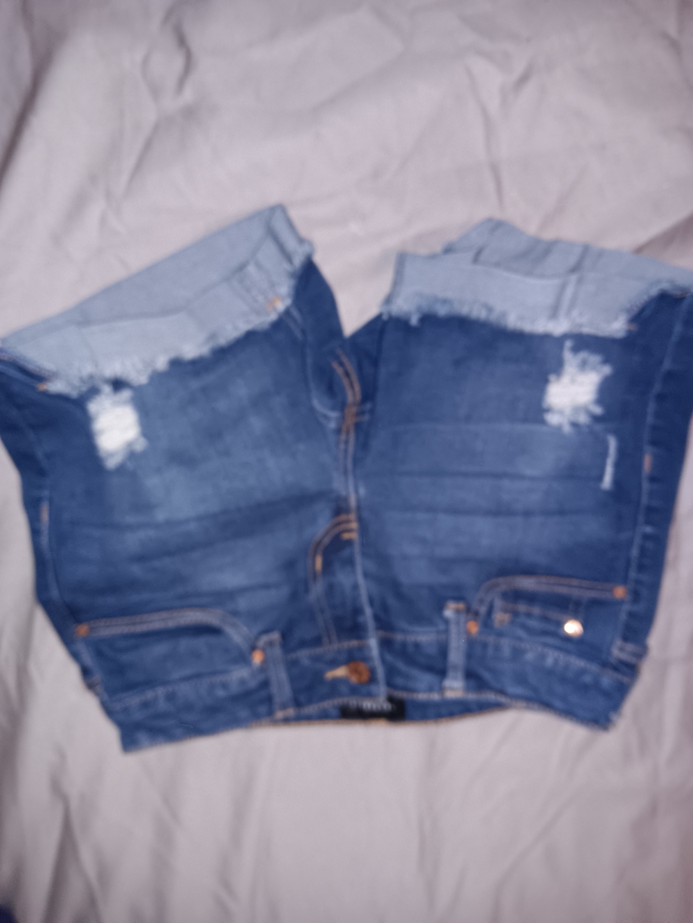 Celebrity Pink Dark Blue Denim Shorts